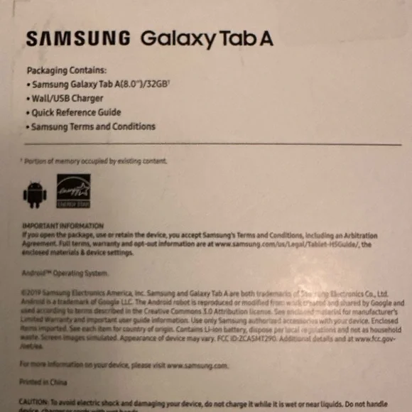 Samsung Galaxy Tab A 8.0 32GB, Black (Wi-Fi)